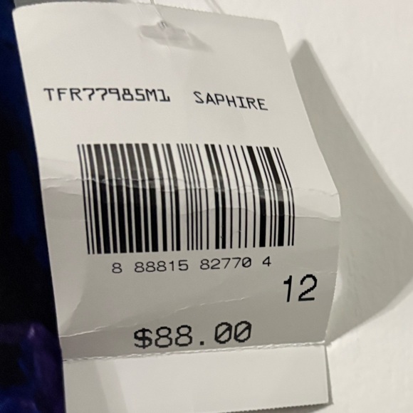 Connected Apparel Womens black Saphire Floral Fit & Flare Dress 12 New - Picture 2 of 5